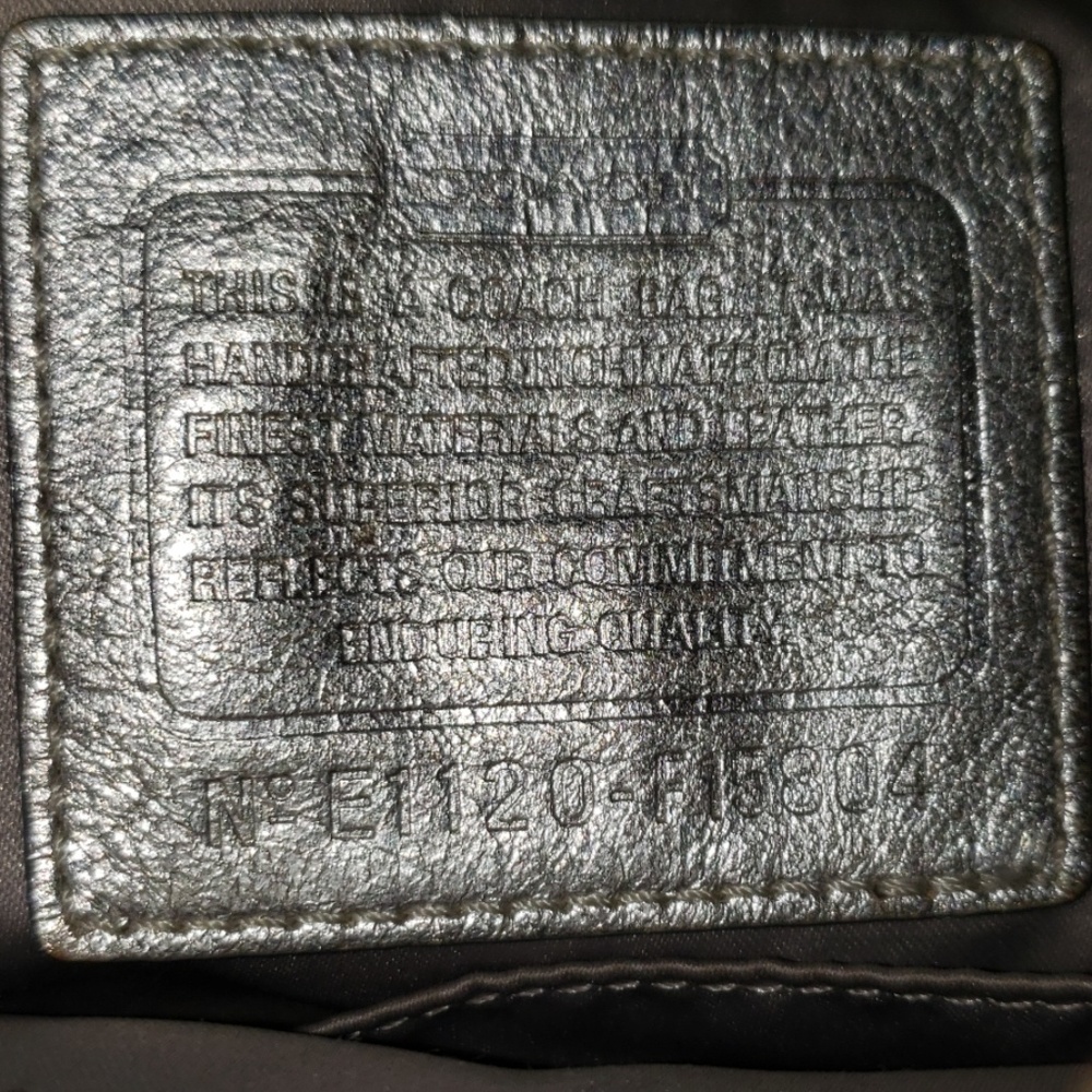 Coach signature silver metallic shoulder bags - Picture 5 of 8